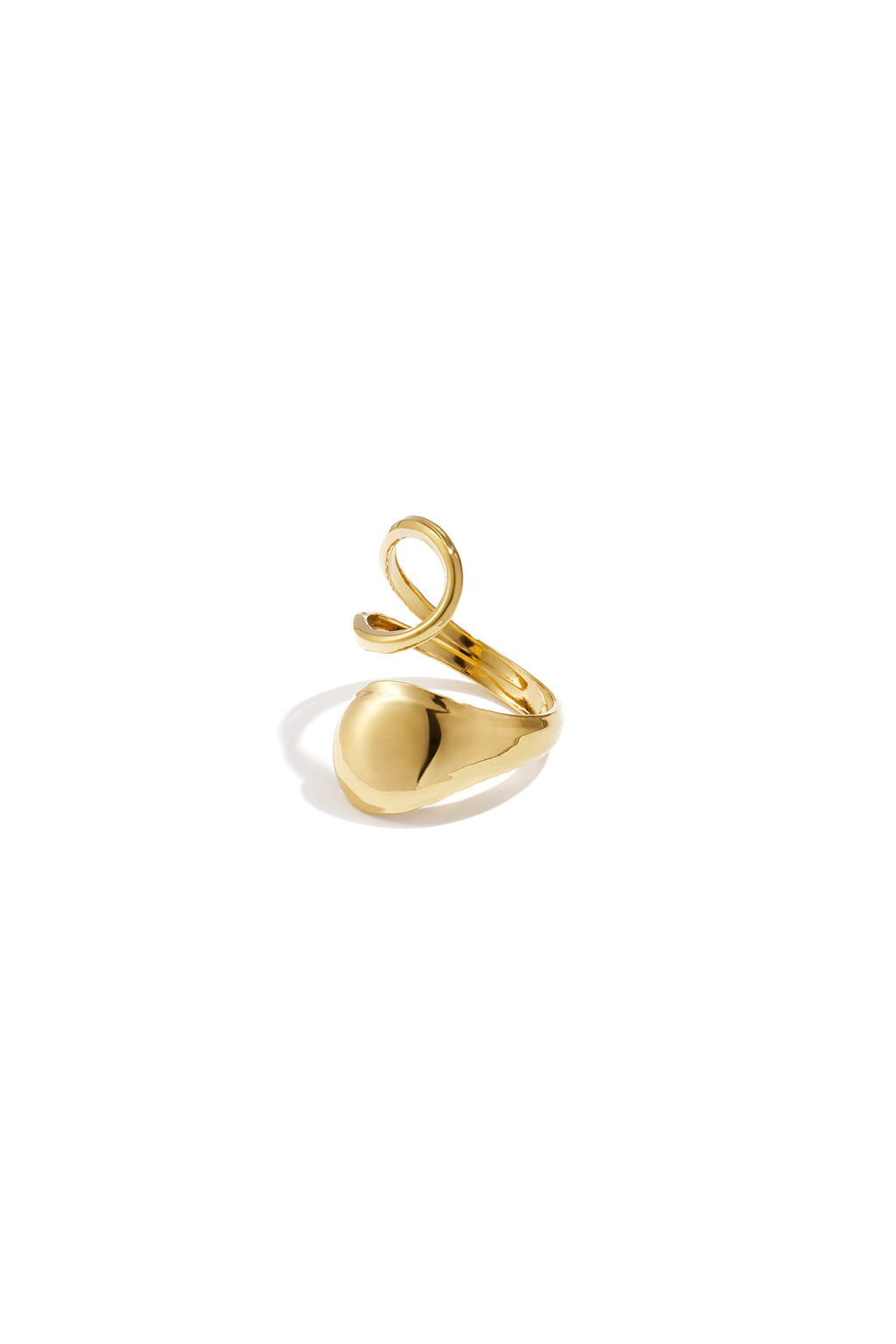 Anello con motivo a spirale