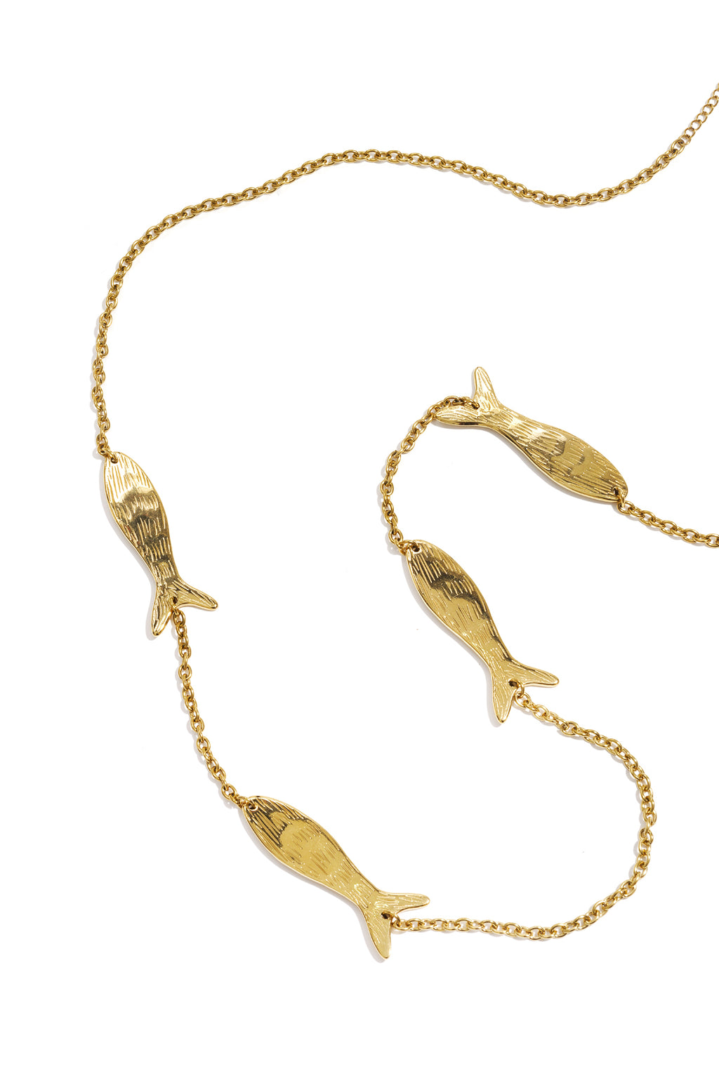 Collana lunga con pesce
