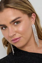 Orecchini pendenti in rame, geometrici, eleganti, lussuosi, serie di gioielli da donna.