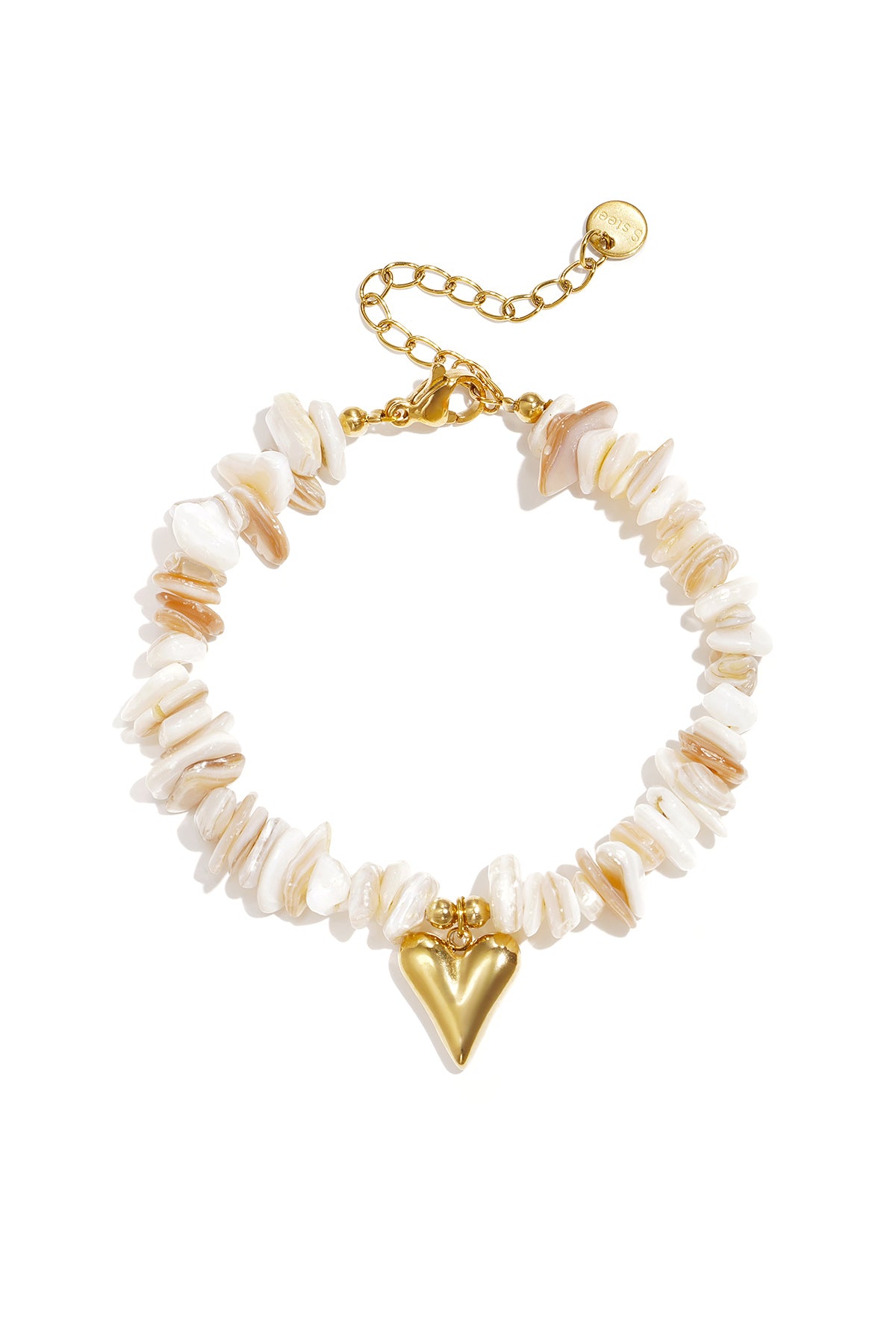 Braccialetti con perline di pietra, serie "Vacanze quotidiane romantiche", gioielli da donna.