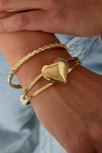 Bracciale doppio cuore