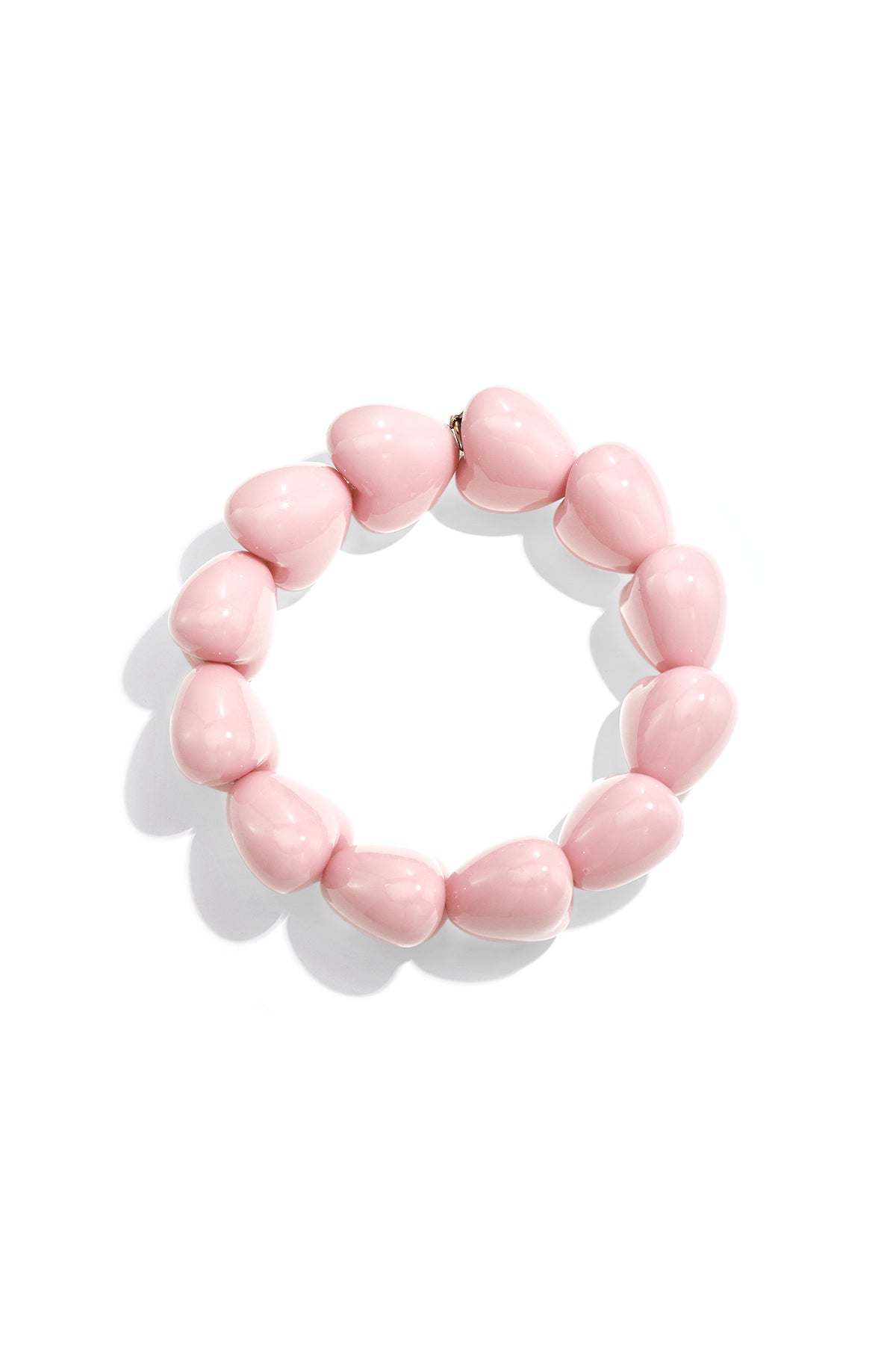 Braccialetto con perline a forma di cuore grosse