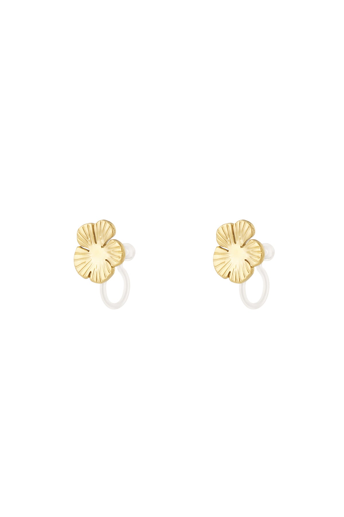 Orecchini a clip con fiori