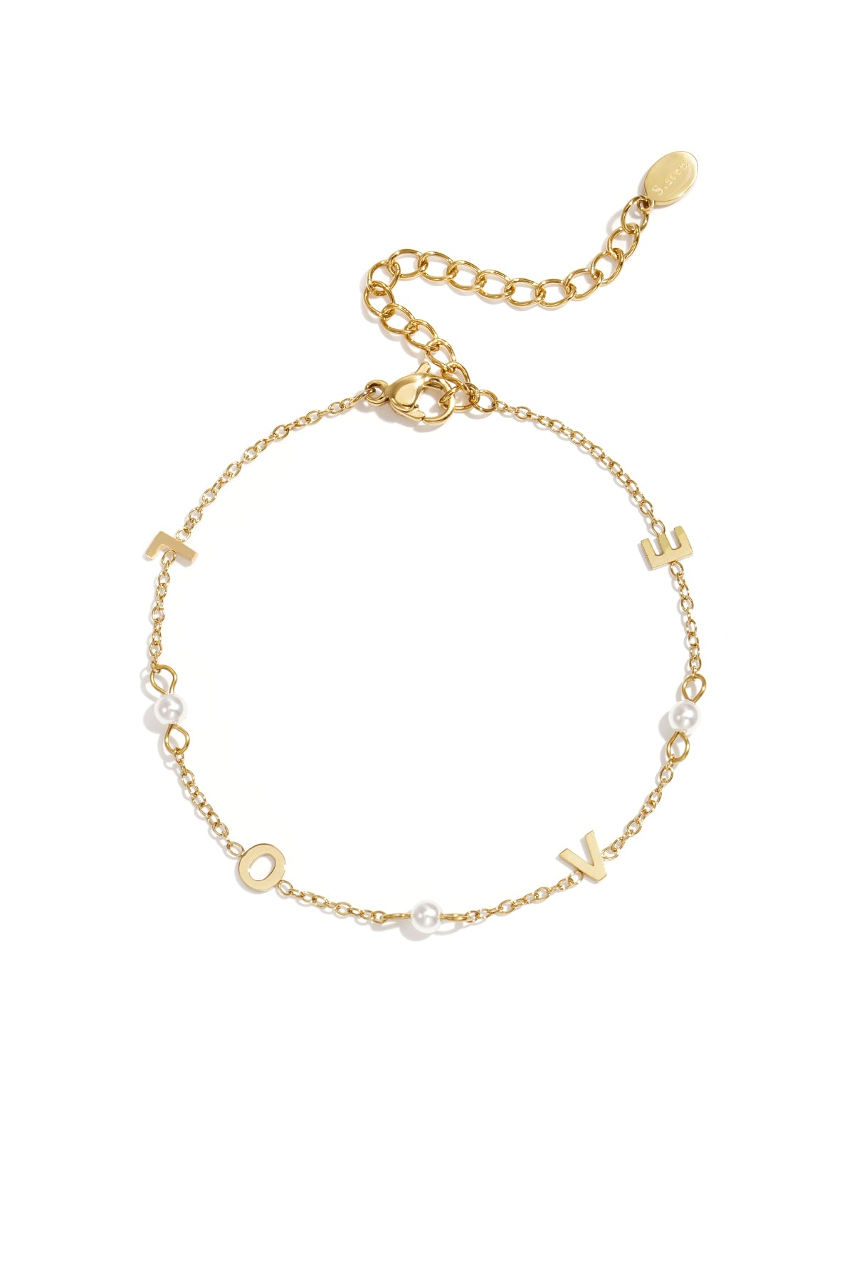 Braccialetto dell'amore con perle