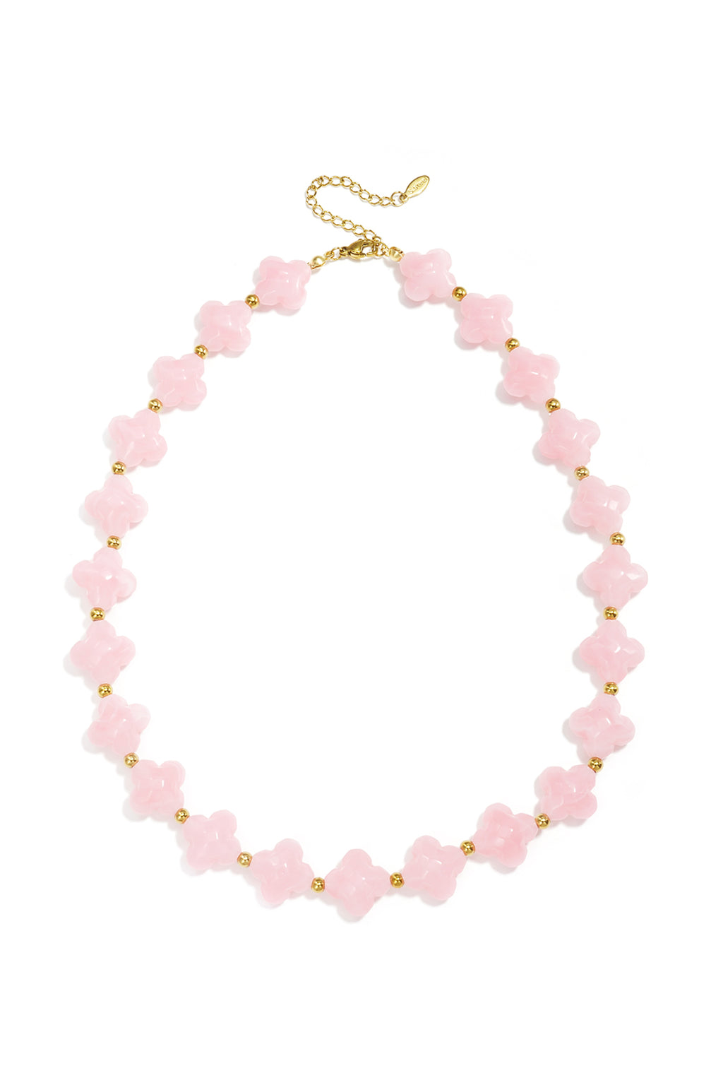 Collana di perline con perline a forma di trifoglio