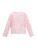 Tessuto Fibra di Poliestere Donna Maglia Maniche Lunghe Elegante Paillettes